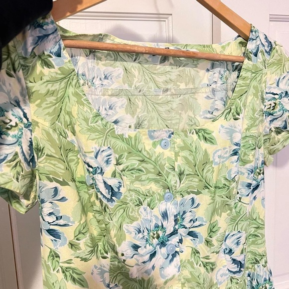 Green Floral Dress - Picture 6 of 6